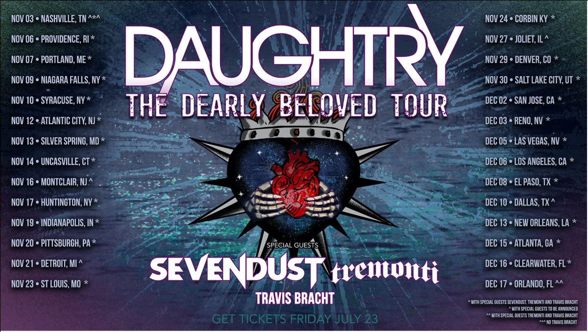 Daughtry Fall Tour 2021 For Killer New Album "Dearly Beloved" Game On